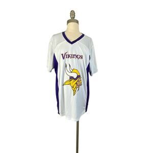 Minnesota Vikings Jersey Men’s M, NFL Flag Football Reversible Purple White
